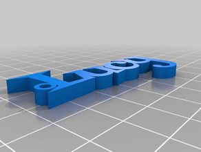 lucy Schlüsselanhänger kundengebundene 3d print model - Mito3D