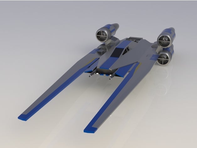star wars u-ala modelli di il veicolo 3D print model - Mito3D