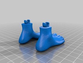 feet pivot 3d printing 3d print model - Mito3D