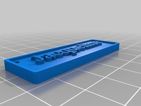 jacqueline etiqueta de nombre personalizador signos y logotipos personalizado 3d print model - Mito3D