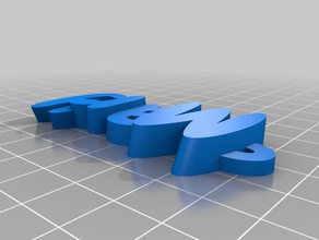 özelleştirilmiş iamburny benim v2 mary Anahtarlık 3d print model - Mito3D