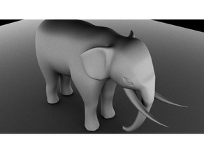 l'éléphant animaux 3d animal 3d print model - Mito3D