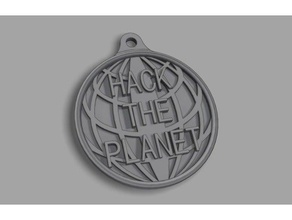 hack planet keychain signs & logos 1990s hackers hackersmovie movie retro 3d print model - Mito3D