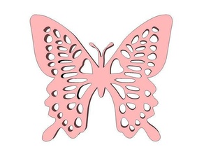 Schmetterling 4 Kreaturen Insekt wslab 3d print model - Mito3D