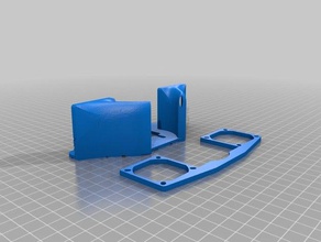 black widow dual fan mount extruder 3d printing 3d print model - Mito3D