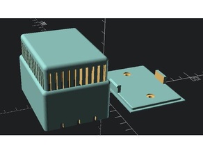 wall-box Batterie-betriebene sensor - Elektronik home-automation die Luftfeuchtigkeit mysensors Temperatur 3d print model - Mito3D