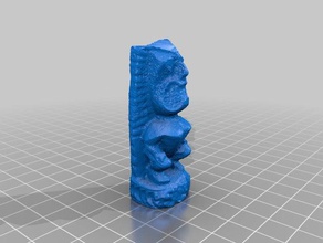 el amor tiki art La impresión en 3d figura escultura la estatua 3d print model - Mito3D