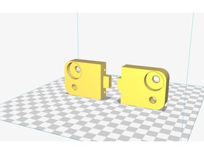 z axes holder ball bearings alunar m508 3d printer parts 3d print model - Mito3D