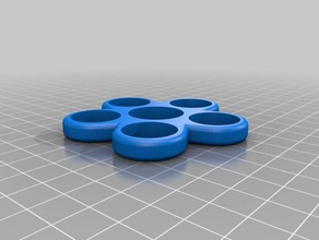 608 penta spinner 25 centavos juguetes mecánicos personalizado 3d print model - Mito3D