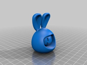 emoji coelho brinquedo & acessórios para jogos boardgame dixit token 3d print model - Mito3D