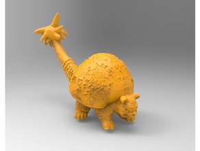 doedicurus creatures mammal prehistoric 3d print model - Mito3D