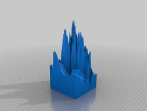 splinter thingy sculptures benchmark impossible sculpture terrain waffles 3d print model - Mito3D