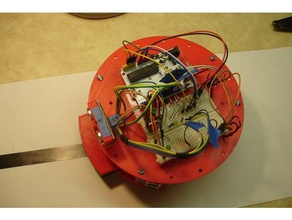 seguimiento de la línea del sensor soporte robótica ardbot infrarrojos siguiente a seguir foto-transistor ronda robot 3d print model - Mito3D