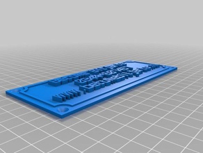 naamplaat tafel signos y logotipos personalizado 3d print model - Mito3D