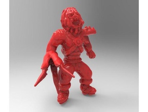 blodger inspired people muscle toy 3d print model - Mito3D