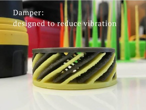 damper 3d printer parts anti vibration spring dampener dampers 3d print model - Mito3D