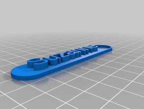 suzanne name-tag Schlüsselanhänger kundengebundene 3d print model - Mito3D