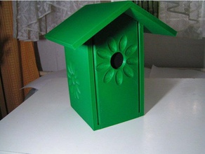 vogelhaus all'aperto e giardino birdhouse 3d print model - Mito3D