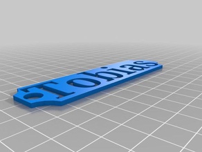 tobias key tag 3d printing 3d print model - Mito3D