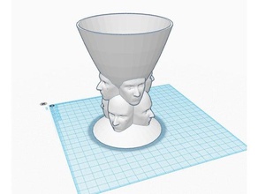 many faced goblet 3d printing 3d print model - Mito3D