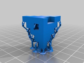 5mm de calibración cubo volteado apoya La impresión en 3d las pruebas 3d print model - Mito3D