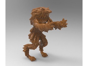 ululato del lupo mannaro ralph le creature rampage 3d print model - Mito3D