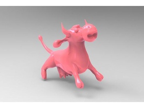 vaca inspirado a los animales 3d print model - Mito3D