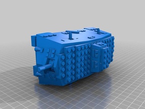 lego tanque a7v 3d print model - Mito3D