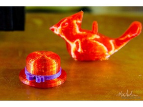 kırmızı şapka yay takı mücevher pin bayanlar 3d print model - Mito3D