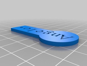 moneda fab angelo de los hogares personalizado 3d print model - Mito3D