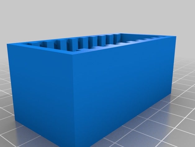 my customized sd-card rack 10 tool holders & boxes 3D print model - Mito3D