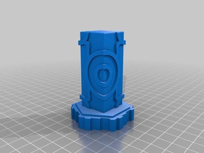 mtg arena aotp pilastro esagonale edifici e strutture 3d print model - Mito3D