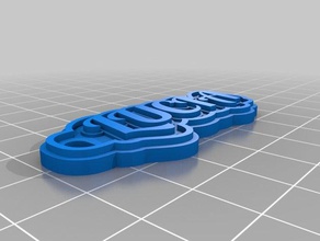 lucia llavero Schlüsselanhänger kundengebundene 3d print model - Mito3D