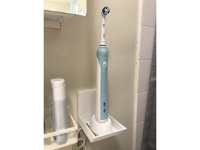 electric toothbrush shelf bathroom 3d print model - Mito3D