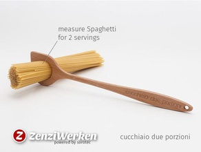espaguetis a la medida de cuchara cucchiaio debido porzioni cocina y comedor 6 mm madera contrachapada cnc router herramienta lasercut medidor stepcraft zenziwerken 3d print model - Mito3D