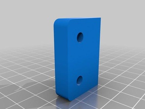 hinge 3mm thick door replacement parts 3d print model - Mito3D