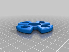 4 sections m8 rayon de 2 pick-a-poids fidget spinner customizer jouets mécaniques personnalisé 3d print model - Mito3D