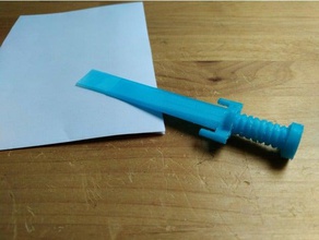 mini espada abridor de envelope office 3d print model - Mito3D