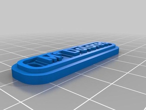 m dolores Anahtarlık özelleştirilmiş 3d print model - Mito3D