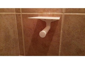 toilet paper holder cell phone shelf bathroom 3d print model - Mito3D