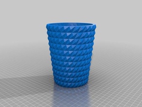 twisted vaso di fiori trama arredamento 3d print model - Mito3D