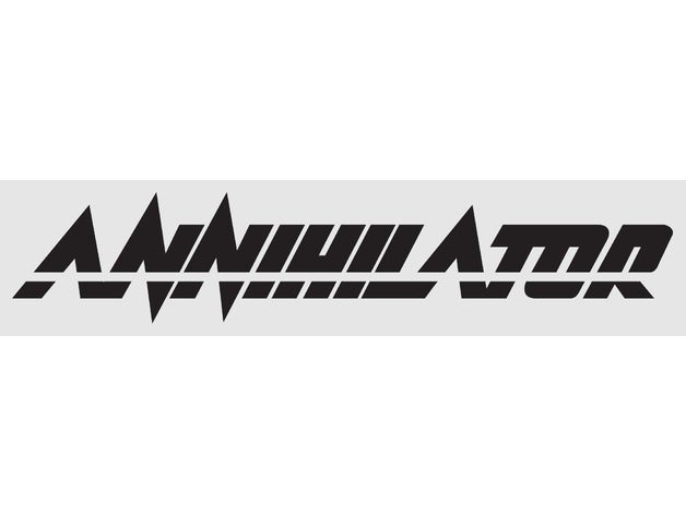 annihilator logo Metall trash metal 3D print model - Mito3D