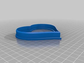 heart cookie cutter hand tools 3d print model - Mito3D
