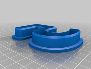 5 dígitos del cortador de la galleta herramientas mano 3d print model - Mito3D