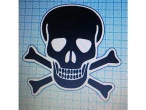 skull crossbones art tools ctc printer geeetech xyzprinting 3d print model - Mito3D