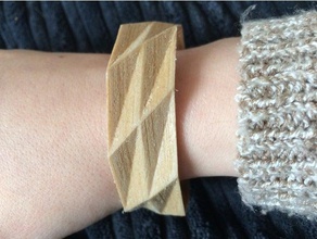 parametrico bracciale bracciali Moda 3d braccialetto personalizzabile moda accessori di gioielli triangolare triangolati donna 3d print model - Mito3D