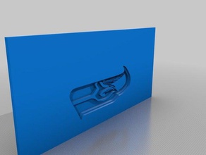 seahawks sport & outdoors football 3d print model - Mito3D