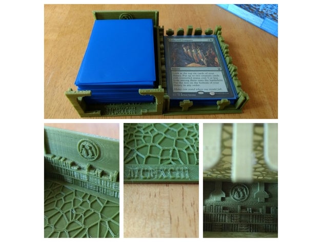 mtg deck box-Bibliothek Friedhof Spielzeug & game Zubehör box Magie sammeln tcg wizardsofthecoast Zauberer der Küste 3D print model - Mito3D