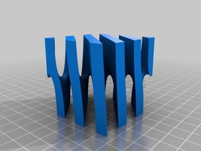 my customized hart's cube puzzle 3 gap 1825 ratio puzzles 3d print model - Mito3D