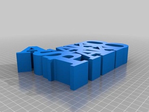 sako pako sinais e logotipos personalizado 3d print model - Mito3D
